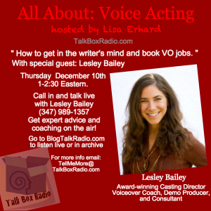 Voiceover Podcast this Thursday:  How to book VO jobs